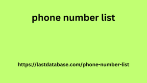 phone number list