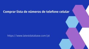 Comprar lista de números de telefone celular