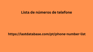 Lista de números de telefone