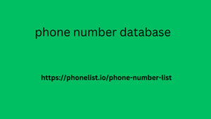 phone number database