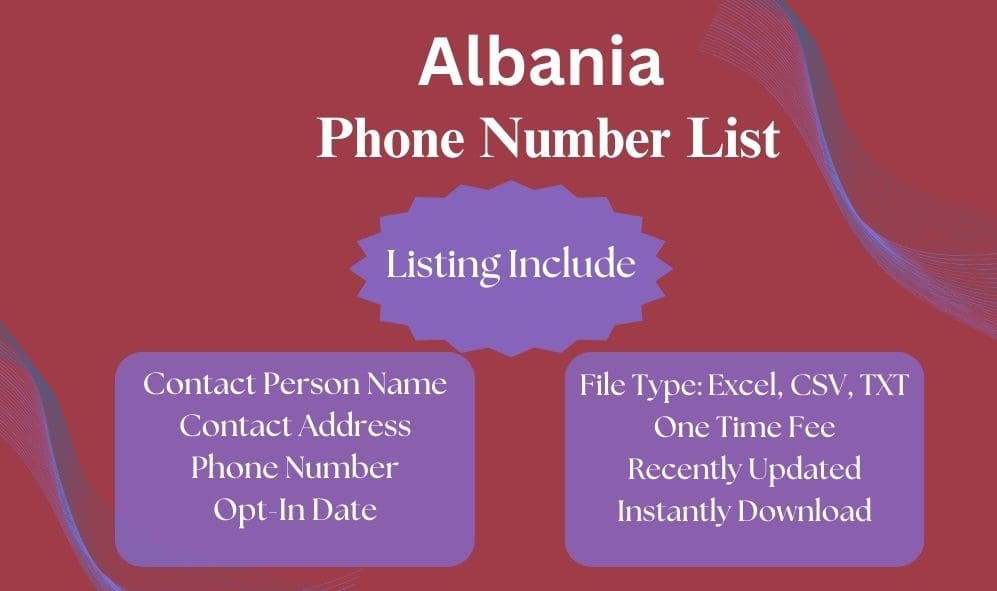 Albania phone number list