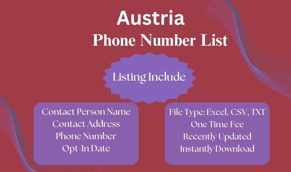 Austria phone number list