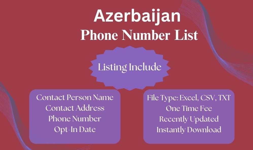 Azerbaijan phone number list