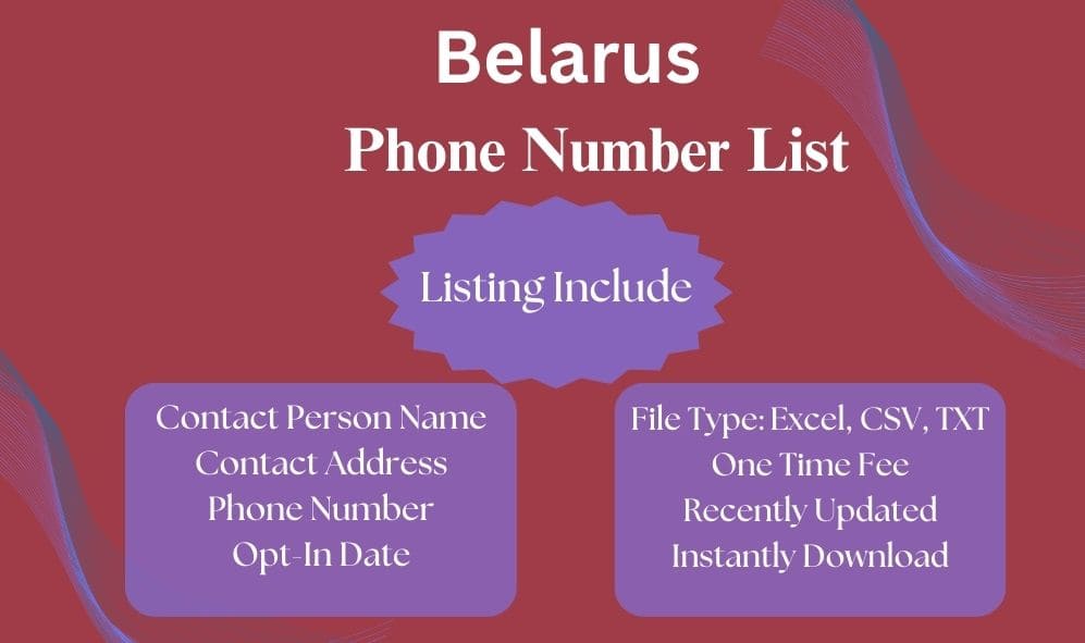 Belarus phone number list