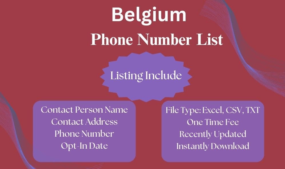 Belgium phone number list