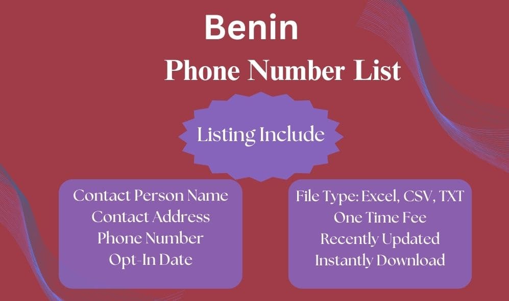 Benin phone number list