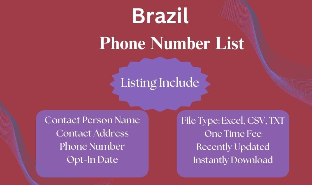 Brazil phone number list