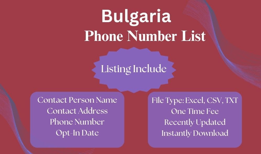 Bulgaria phone number list