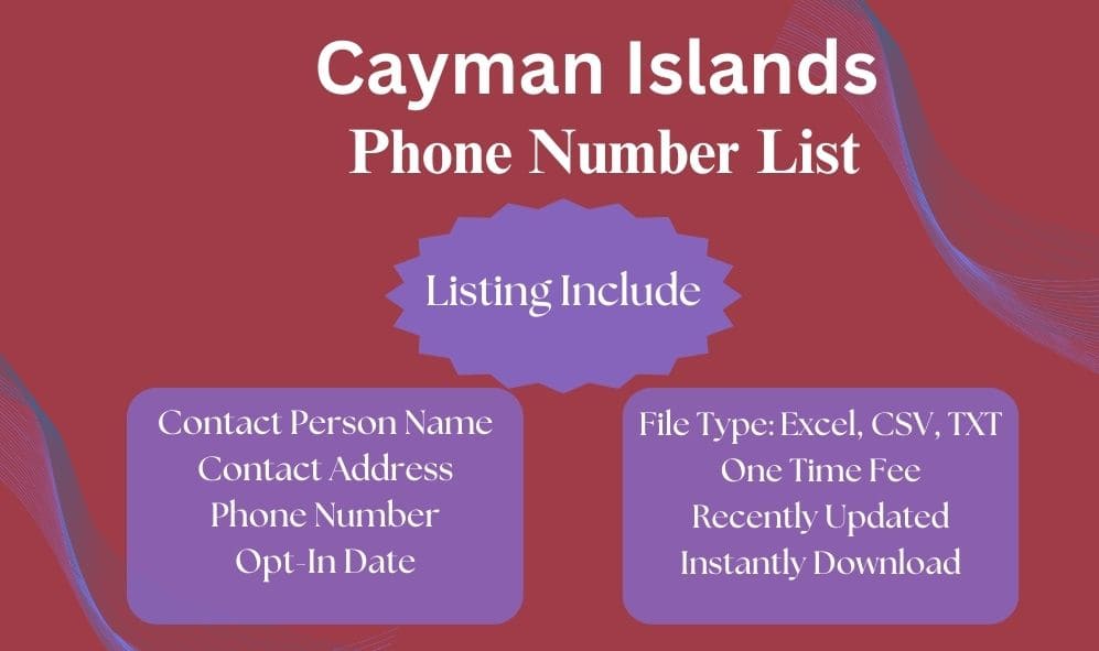 Cayman Islands phone number list