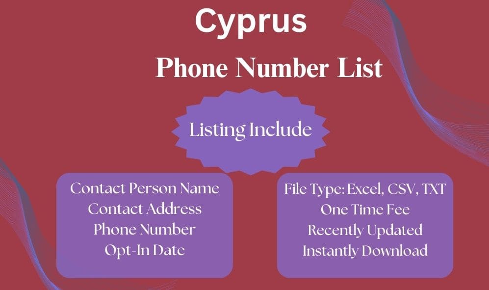 Cyprus phone number list