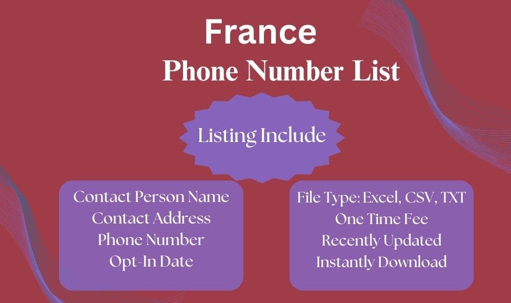 France phone number list