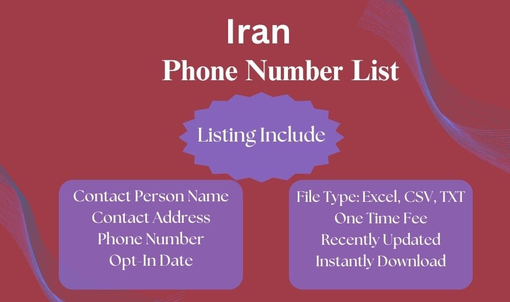 Iran phone number list