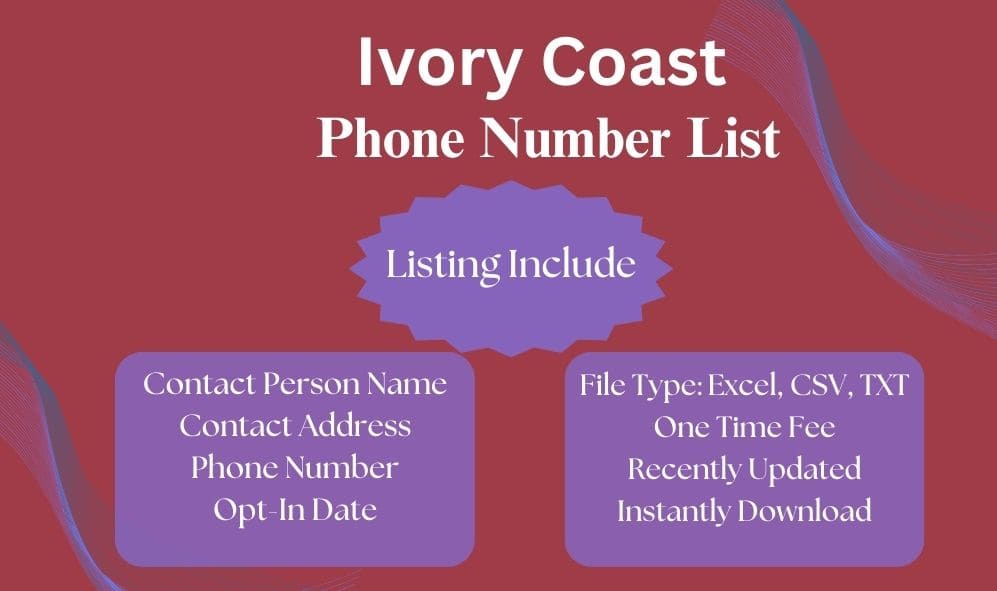 Ivory Coast phone number list