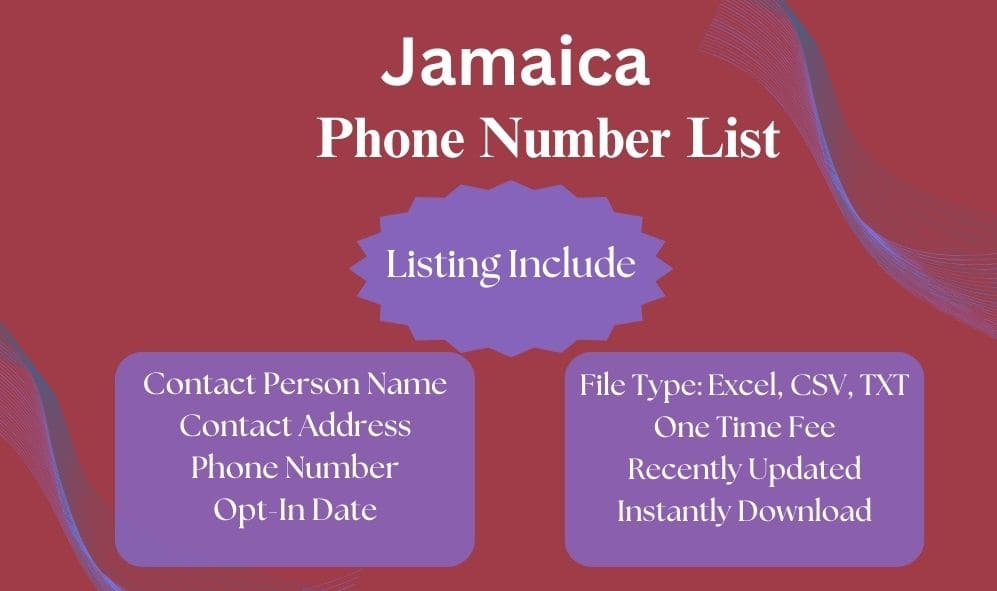 Jamaica phone number list