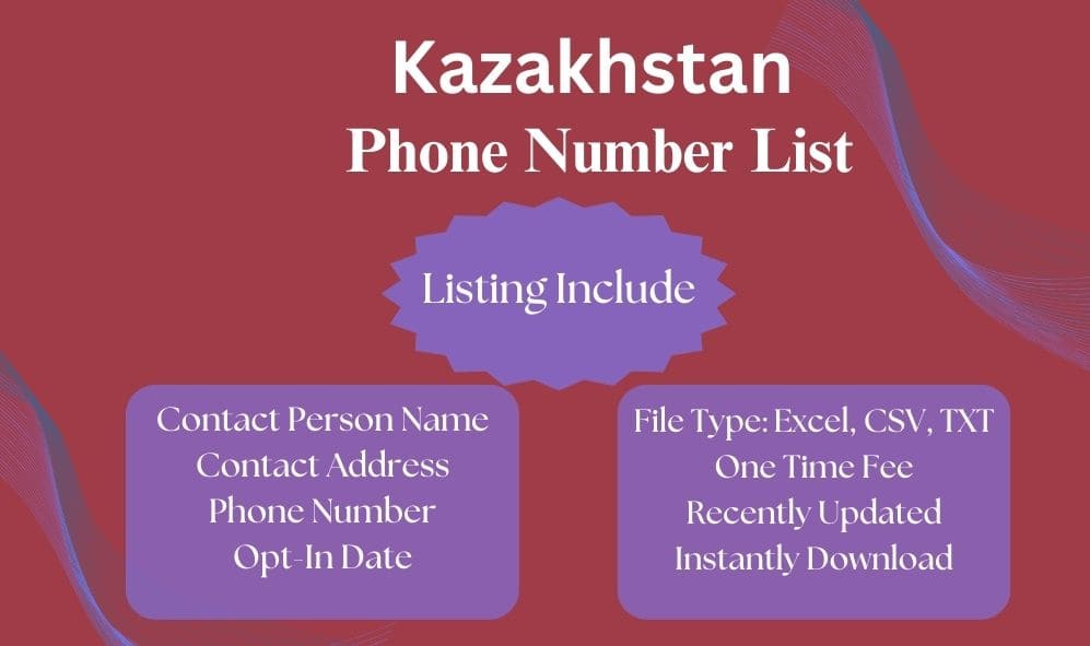 Kazakhstan phone number list