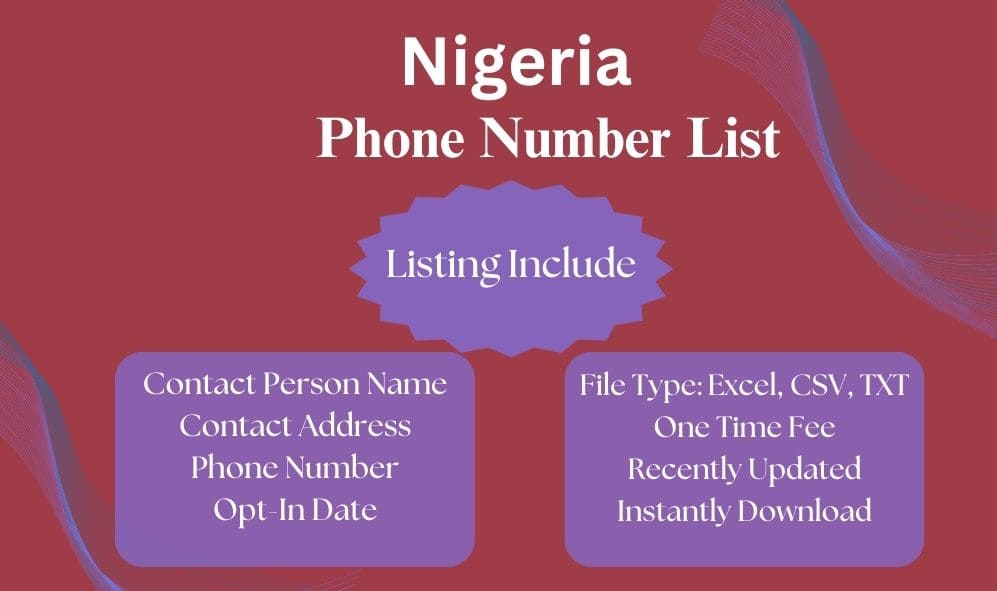 Nigeria phone number list