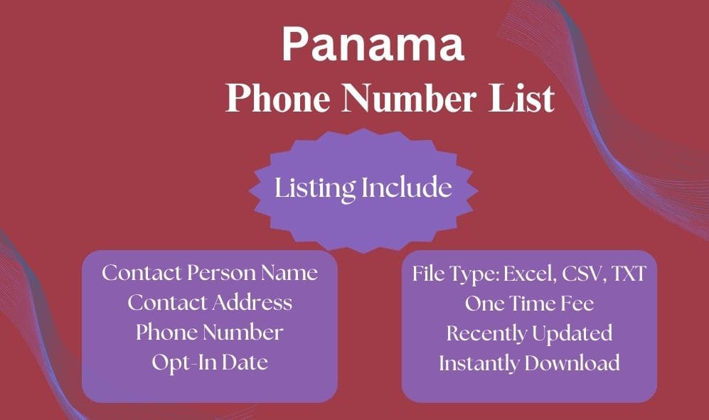 Panama phone number list