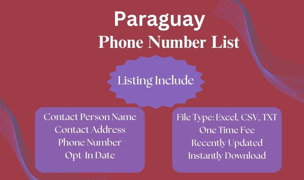 Paraguay phone number list