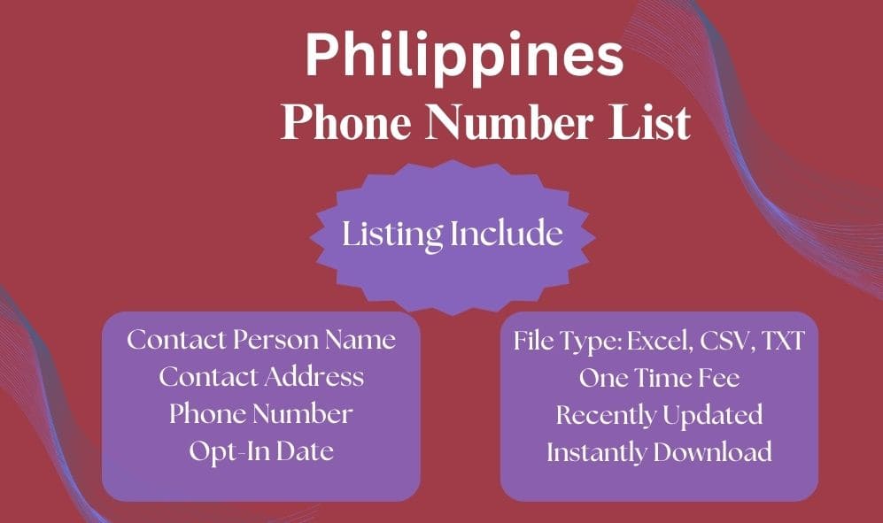 Philippines phone number list