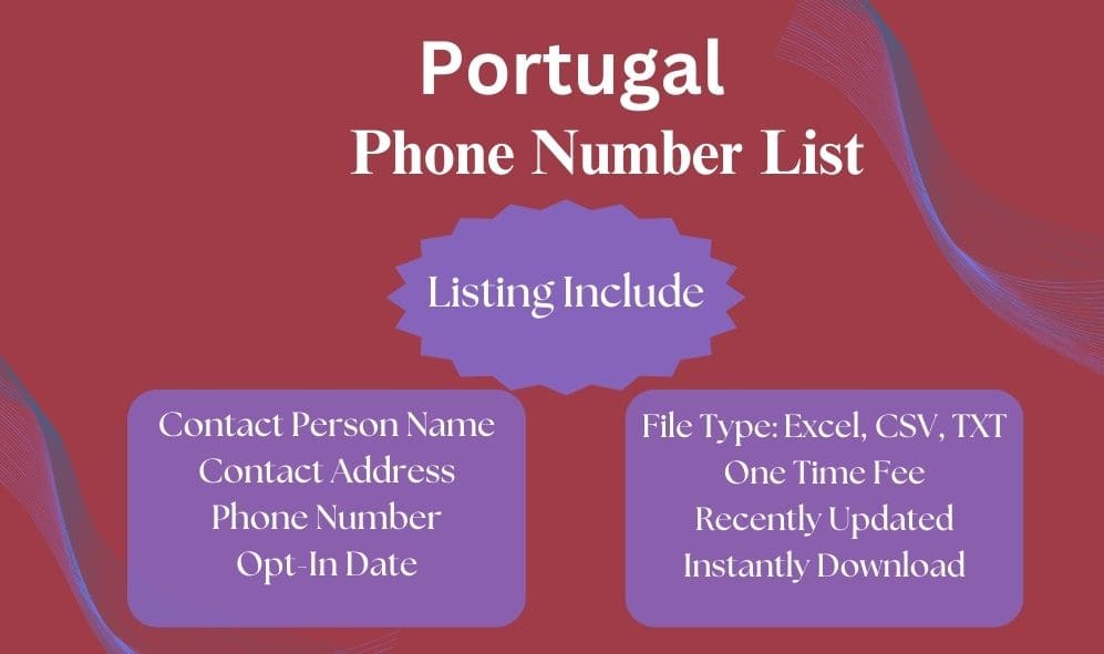 Portugal phone number list