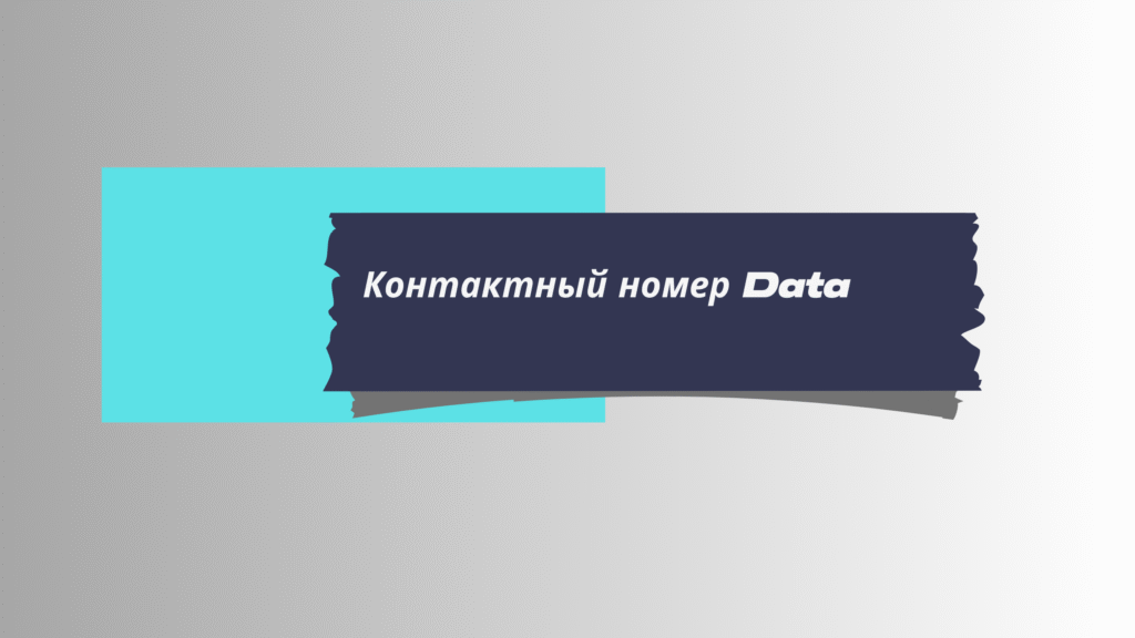 Контактный номер Data