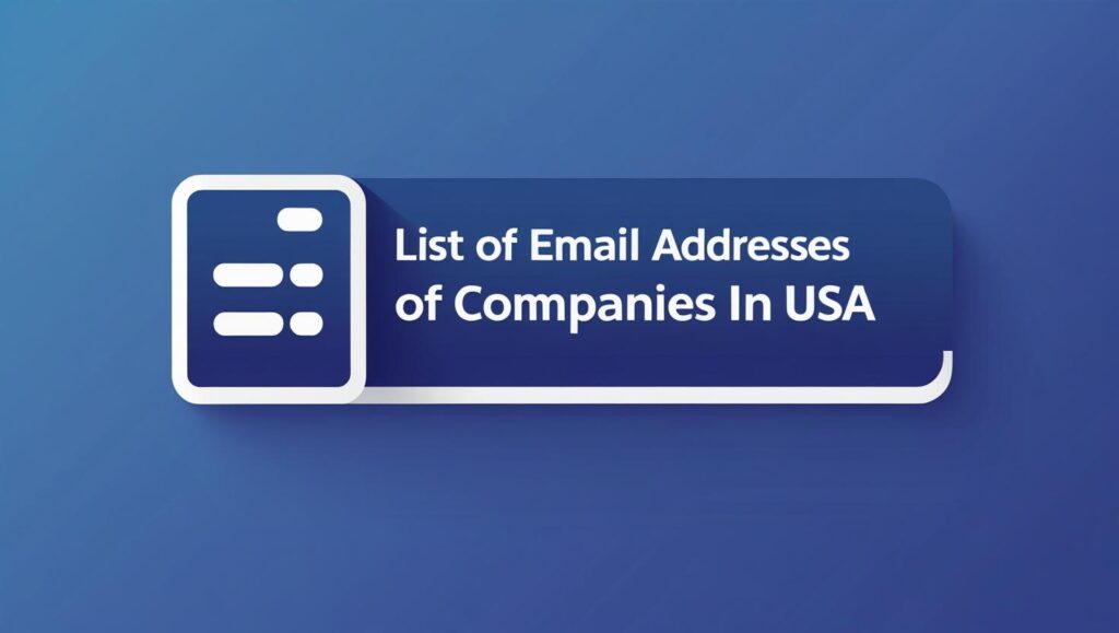 list of email addresses of companies in usa