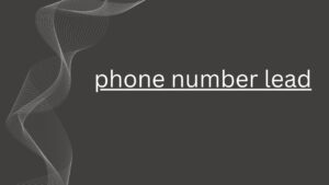phone number lead