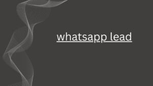 whatsapp lead